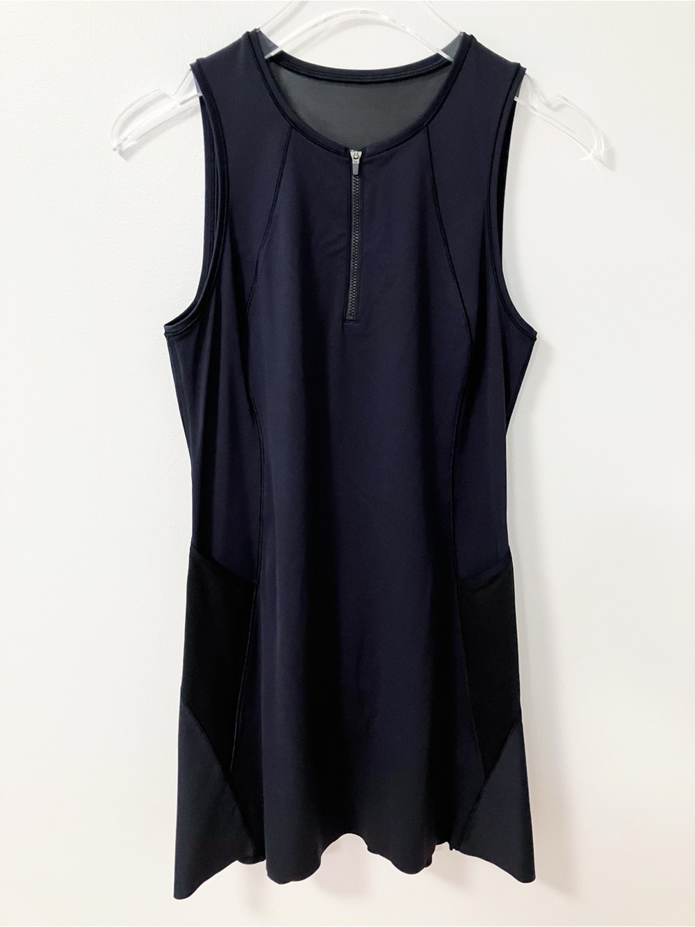 Athleta | Black Match Point Mesh Dress M Athletic Gym Tenniscore Pickleball